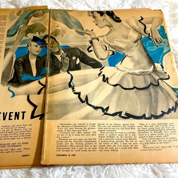 GERRYMANDERING LIBERTY MAGAZINE December 1942 World War 2 Christmas Vintage GUC - Picture 11 of 13